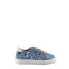 Atlanta Mocassin Blue Leopard Silver Dot Sneaker-Tassel Children Shoes