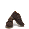 Babywalker Brown Suede Velcro Double Monk Bootie-Tassel Children Shoes