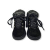 Blublonc Black Suede Fur Lace Zipper Bootie-Tassel Children Shoes