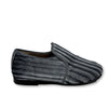 Papanatas Gray Lined Velvet Smoking Slipper-Tassel Children Shoes