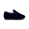 Papanatas Navy Velvet Smoking Loafer-Tassel Children Shoes