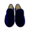 Papanatas Navy Velvet Smoking Loafer-Tassel Children Shoes