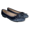 Beberlis Gray Shimmer Velvet Ballet-Tassel Children Shoes