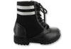 Hoo Stripe Sock Lace-Up Boot-Tassel Children Shoes