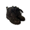 Beberlis Black Fringe Stud Boot-Tassel Children Shoes