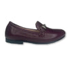 Beberlis Burgundy Florentic Chain Loafer-Tassel Children Shoes