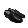 Hoo Black Leather Penny Loafer-Tassel Children Shoes
