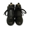Beberlis Black Fringe Stud Boot-Tassel Children Shoes