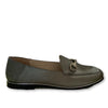 Beberlis Gray Leather Chain Loafer-Tassel Children Shoes