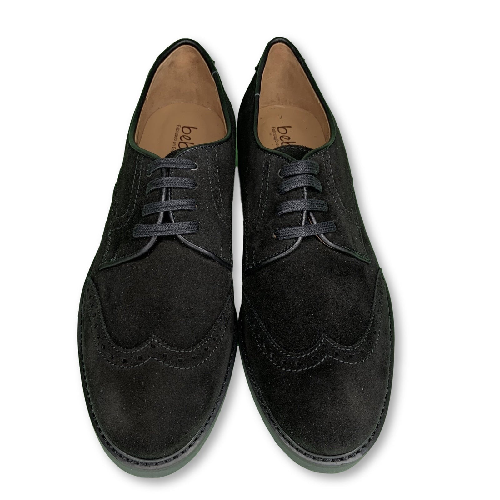 Beberlis Black Suede Wingtip Oxford-Tassel Children Shoes