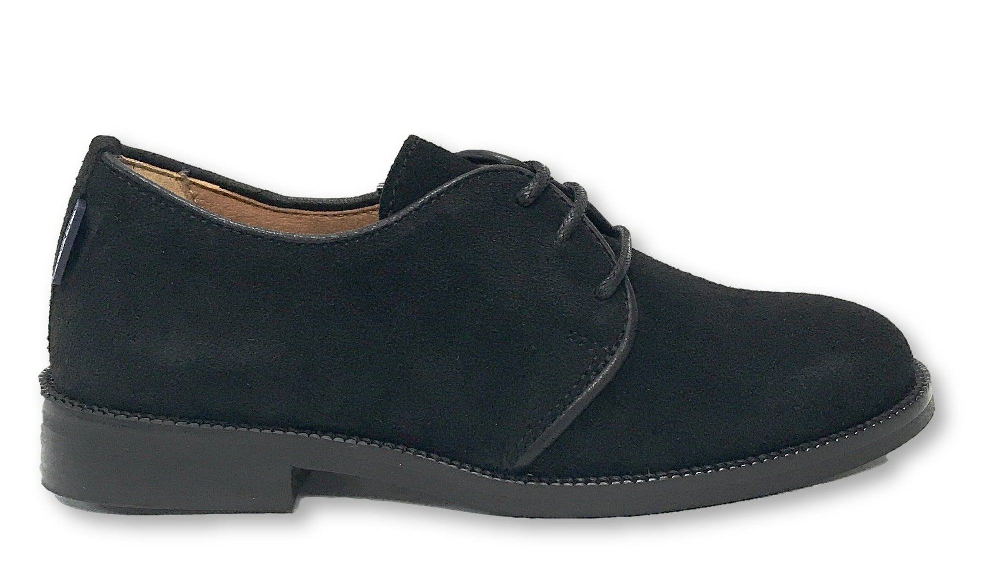 Atlanta Mocassin Black Suede Oxford-Tassel Children Shoes
