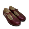Beberlis Cranberry Patent Little Girl T-Strap-Tassel Children Shoes