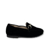 Beberlis Black Velvet Chain Loafer-Tassel Children Shoes