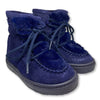 Atlanta Mocassin Navy Fur Lace Boot-Tassel Children Shoes