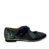 Papanatas Blue/Gray Velvet Bow Shoe-Tassel Children Shoes