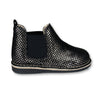Sonatina Black and Silver Metallic Bootie-Tassel Children Shoes