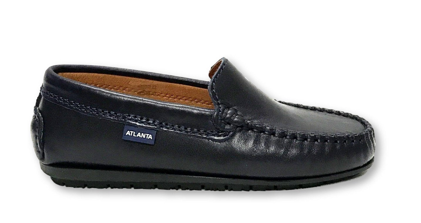 Atlanta Mocassin Navy Blue Loafer-Tassel Children Shoes