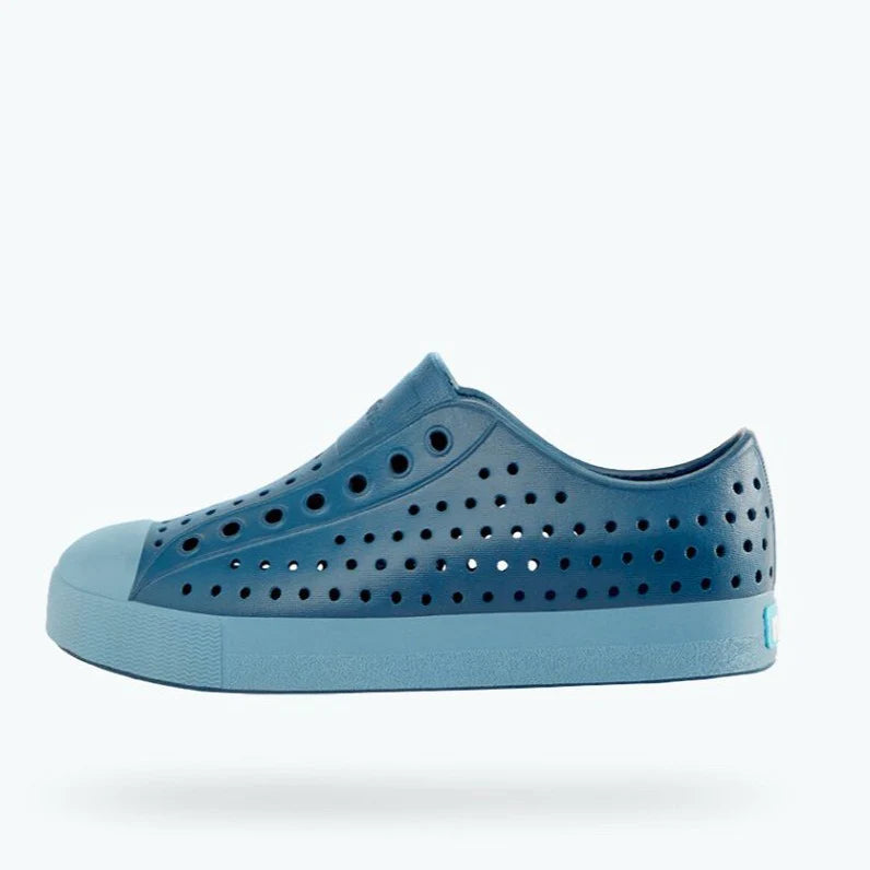 Native Jefferson Navy and Blue-Tassel Children Shoes