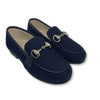 Hoo Navy Wool Chain Loafer-Tassel Children Shoes