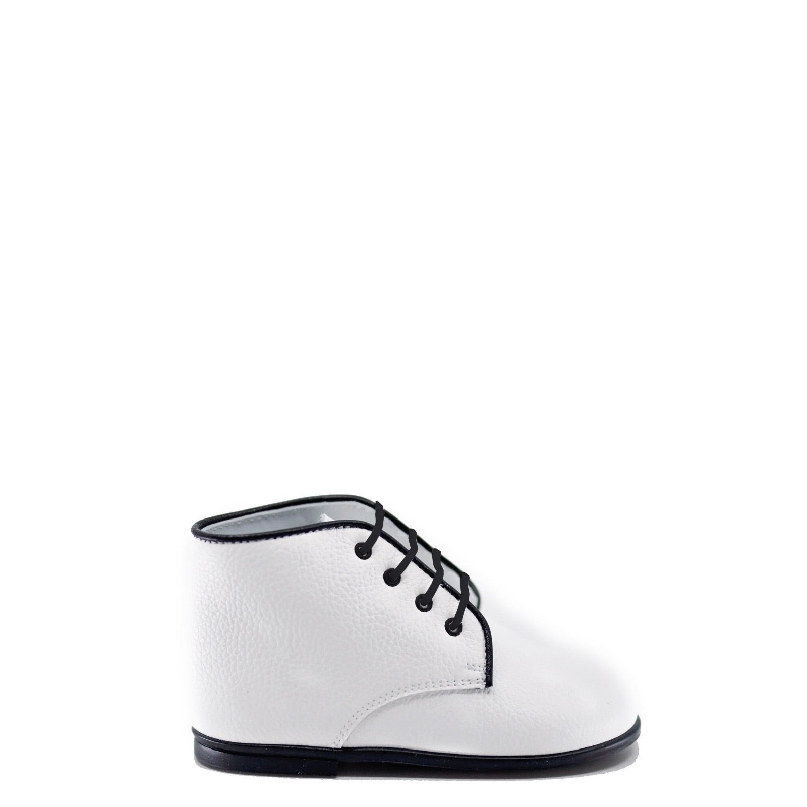 Beberlis White Textured Baby Bootie-Tassel Children Shoes