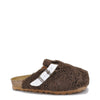 LMDI Brown Fur Clog-Tassel Children Shoes