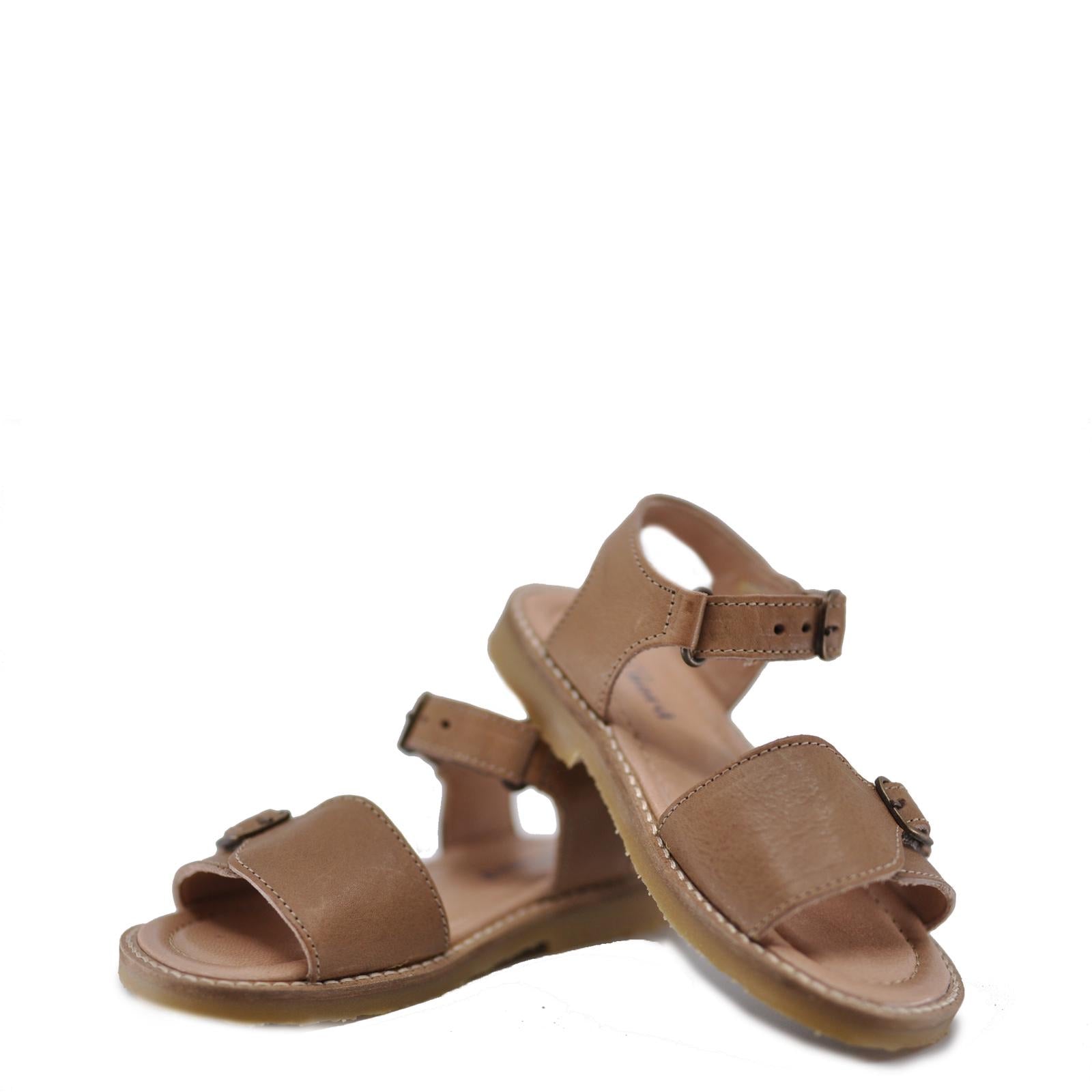 Petit Nord Latte Velcro Sandal-Tassel Children Shoes
