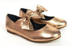 Blublonc Rose Gold Bow Ballet-Tassel Children Shoes