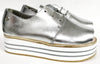 Manuela Silver Platform Peep-toe Sneaker-Tassel Children Shoes