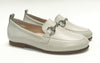 Beberlis Light Gray Leather With Buckle Slip-On-Tassel Children Shoes
