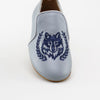 Papanatas Azure Wolf Embroidered Smoking Loafer-Tassel Children Shoes