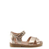 Petit Nord Gold Scallop Criss Cross Sandal-Tassel Children Shoes