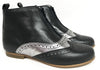 LMDI Collection Clara Black/Silver Bootie-Tassel Children Shoes