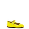 Papanatas Neon Yellow Patent Mary Jane-Tassel Children Shoes
