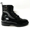 Manuela Black Patent Boot-Tassel Children Shoes