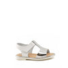 Nens Silver T-Strap Velcro Sandal-Tassel Children Shoes