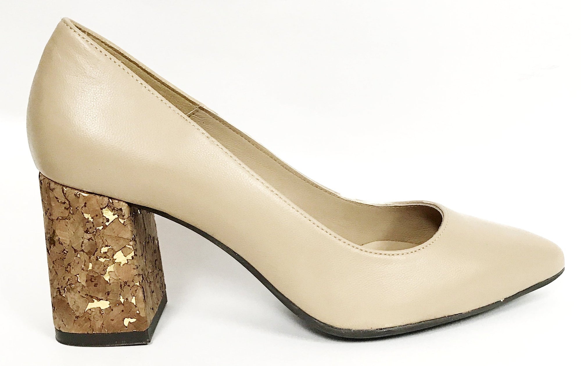 Marian Nude Cork 2&quot; Heel-Tassel Children Shoes