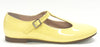 Beberlis Yellow Patent Pointed T-strap-Tassel Children Shoes