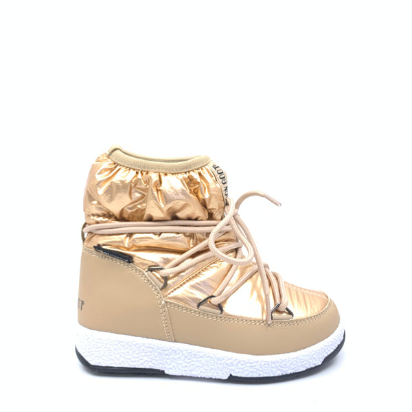 Moon Boot Rose Gold Nylon - Tassel Children Shoes
