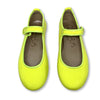 Papanatas Neon Yellow Patent Mary Jane-Tassel Children Shoes