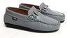 Atlanta Mocassin Gray Buckle Loafer-Tassel Children Shoes