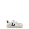 Veja Blue and White Triple Velcro Sneaker-Tassel Children Shoes