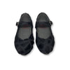 Blublonc Black Spotted Pony Hair Mary Jane-Tassel Children Shoes