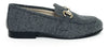 Hoo Gray Wool Chain Loafer-Tassel Children Shoes