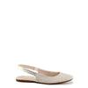 Papanatas Gold Linen Elastic Slingback-Tassel Children Shoes