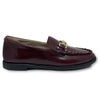 Papanatas Burgundy Buckle Loafer-Tassel Children Shoes