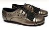 Manuela Gold Fringe Oxford-Tassel Children Shoes