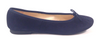 Manuela Navy Suede Ballet Slippers-Tassel Children Shoes