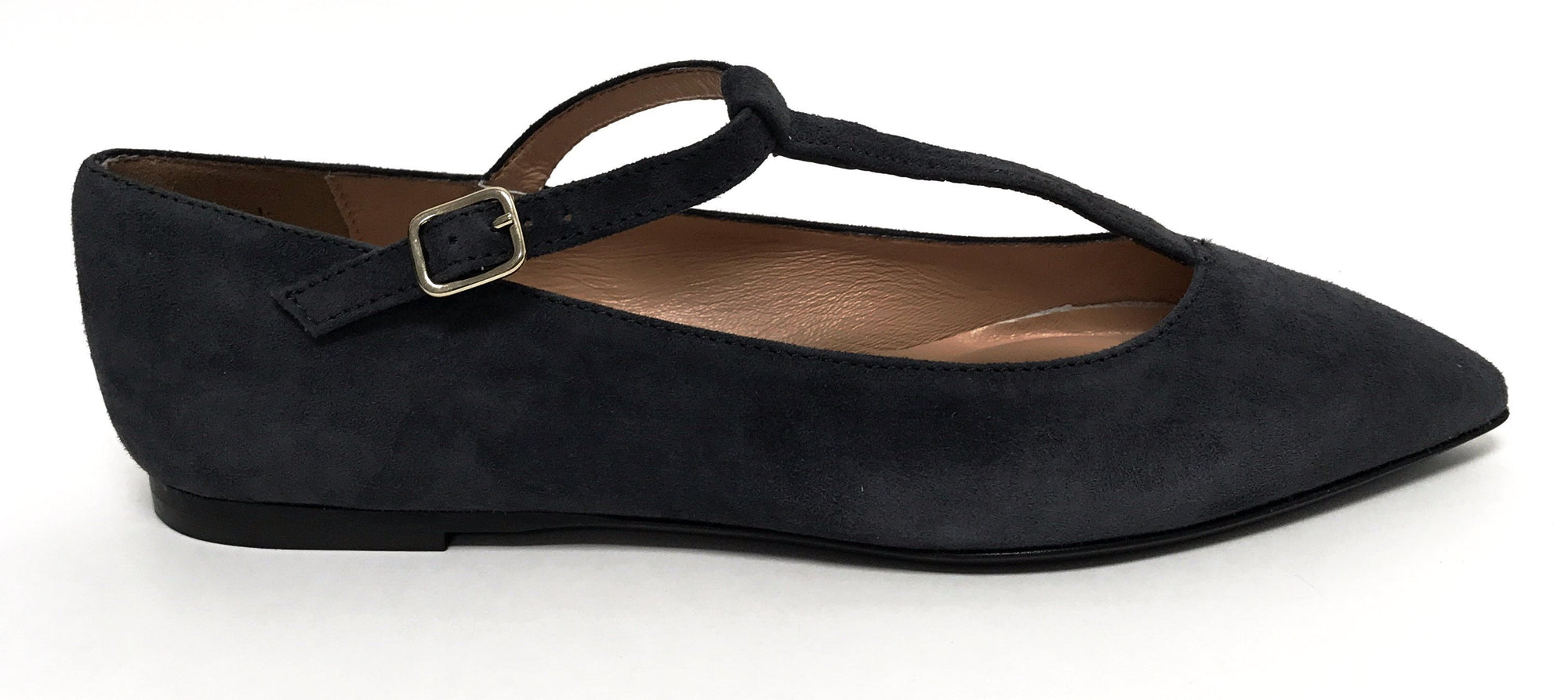 Marian Gray Suede T-strap-Tassel Children Shoes