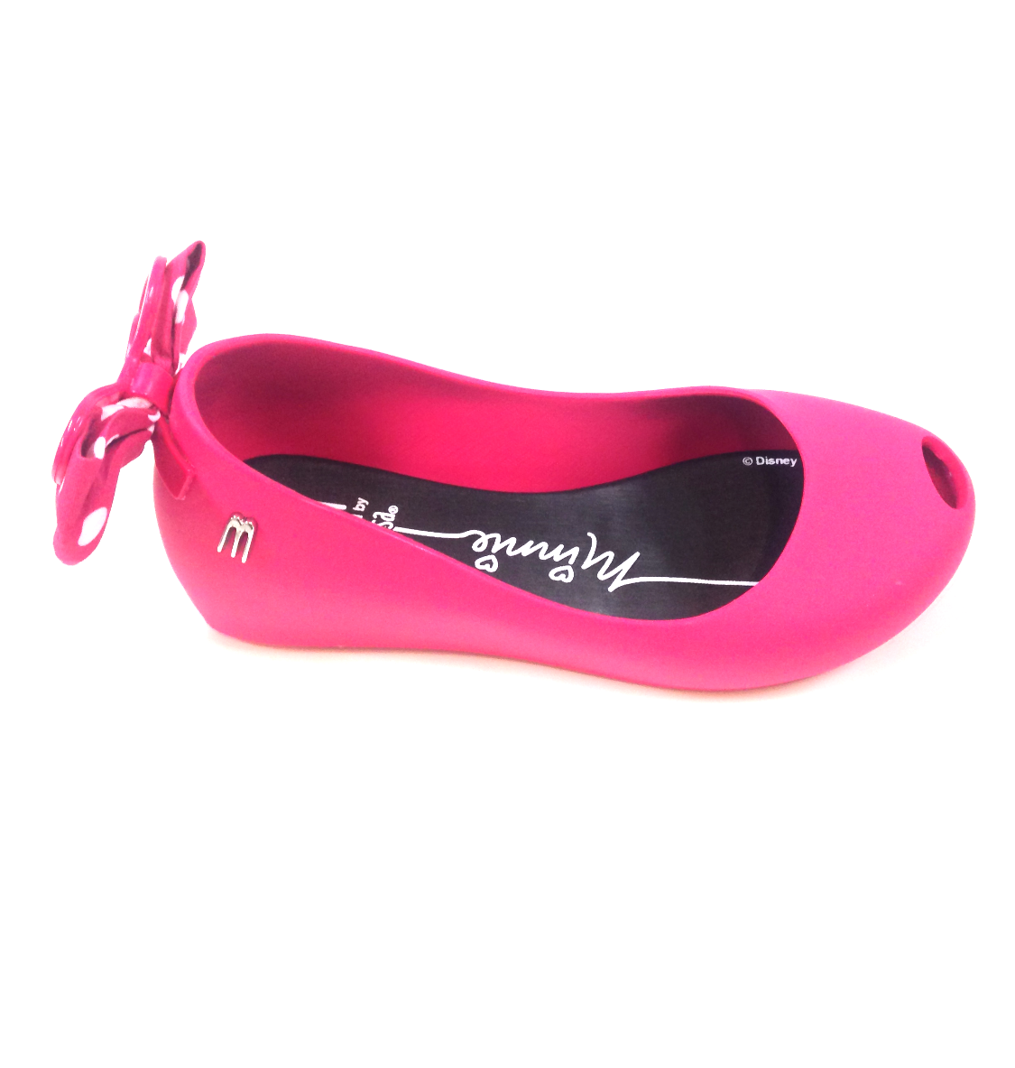 Melissa Hot Pink Minnie Bow Jelly-Tassel Children Shoes