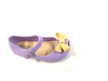 Mini Melissa Lavender and Yellow Bow Jelly-Tassel Children Shoes
